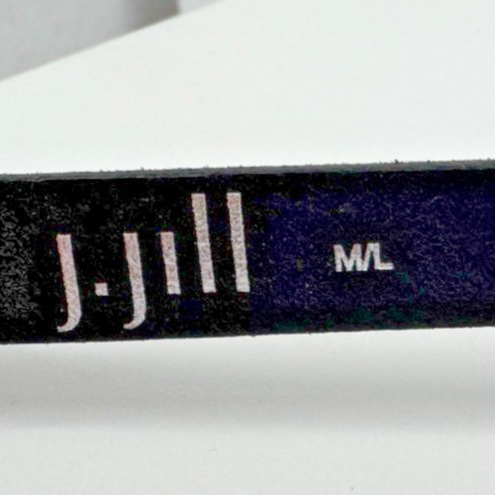 J.Jill Black Genuine Leather Wrap Belt 78" Double Loop Skinny Adjustable - Picture 7 of 9